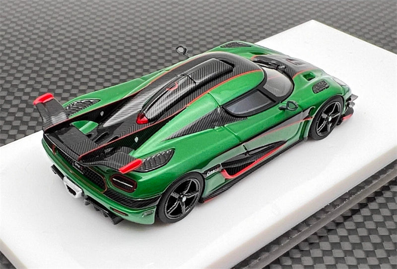 VMB Koenigsegg one 1 Supercar Green Limited Edition 399PCS ONLY 1:64 Car Pre-built Model view7