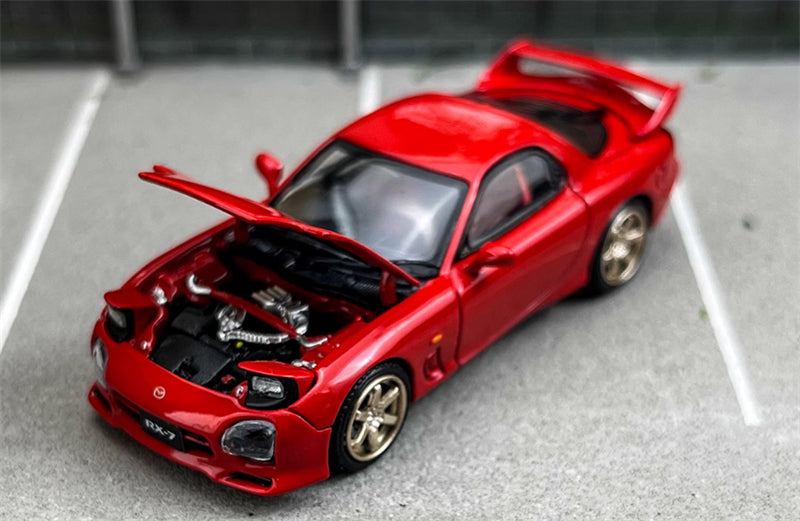 Focal Horizon Mazda RX-7 FD3S Speed Open Edition Red Limited Edition 499PCS ONLY 1:64 Car Pre-built Model view10