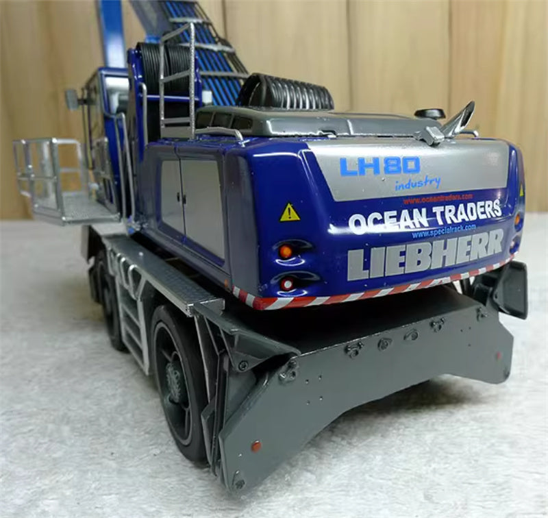 NZG  Liebherr  LH 80 M grab excavator  Ocean Traders blue 1:50 Truck Pre-assembled Model Display
