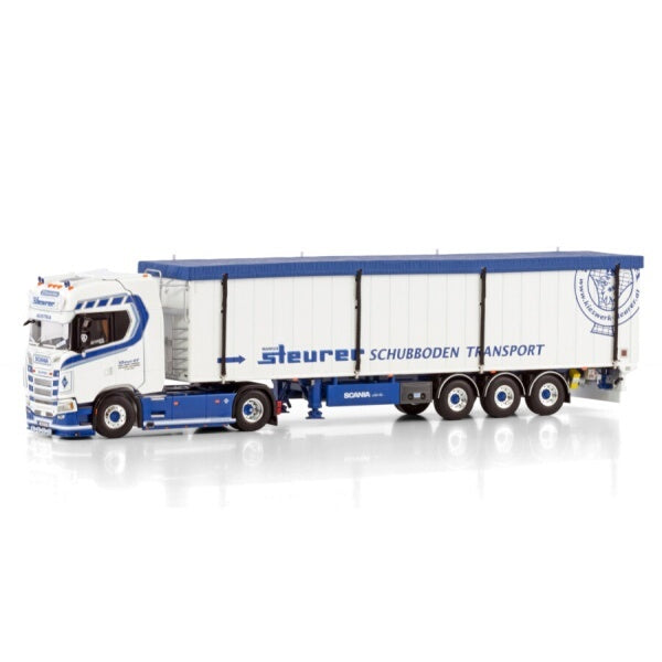 1:50 SCANIA STEURER S CS20H 4X2 TRAILER 3 AXLE WSI   Diecast Model