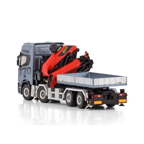 1:50 SCANIA PREMIUM LINE R CR20H 8X2 W/ PK 1350 TEC + JIB DEMOUNTABLE BODY WSI Diecast Model