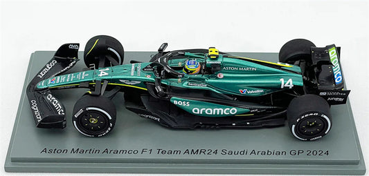 Spark Aston Martin Aramco AMR24 Saudi Arabian GP 2024 ALONSO 1:43 Car Model view2
