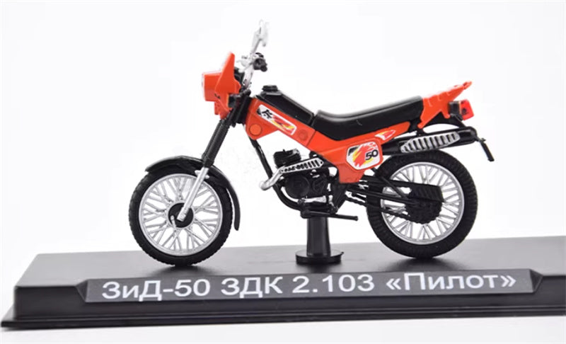 Modimio Russian motorcycle ZID-50 ZDK-2.103 PILOT motorcycle Pre-built Airliner Model Display view3