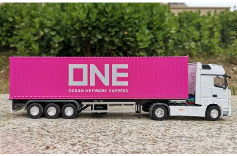 Mercedes ACTROS Shipping Container Truck ONE coating 1:50 Truck Pre-built Airliner Model Display view6