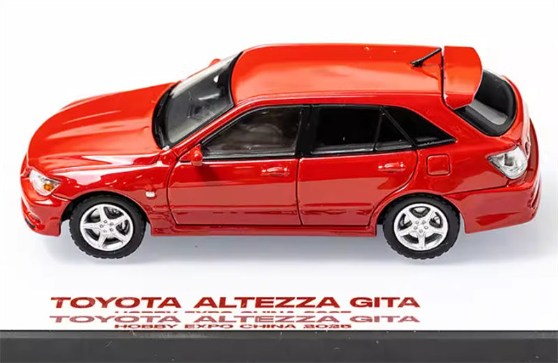 Mortal TOYOTA ALTEZZA GITA IS200 Exhibition HEC Limited red Limited Edition 1:64 Car Pre-built Model view6
