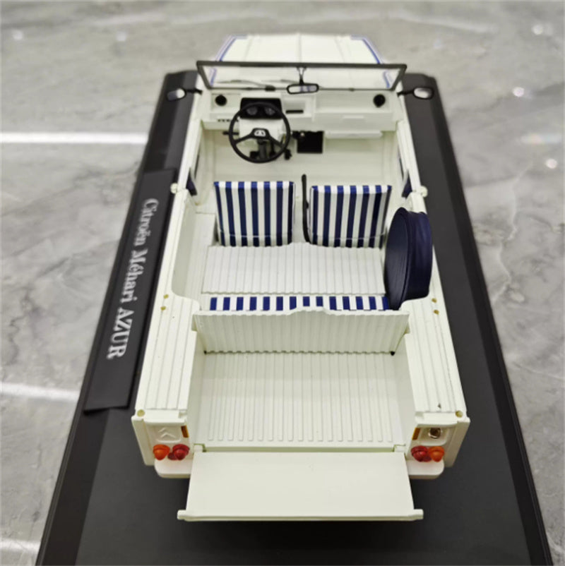 NOREV Citroen Mehari Azur 1983 White/Blue 1:18 Car Pre-built Model view7