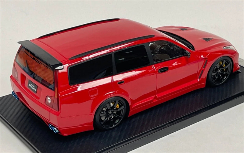 1:18 Nissan Stagea GT-R35 Custom Version Wagon  Red IVY Merit Limited Edition 50PCS ONLY Resin Model