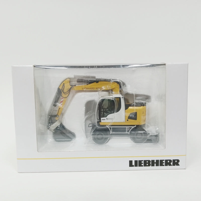 NZG Liebherr A918 Compact LEONHARD Wheeled Excavator 1:50 Truck Pre-built Model