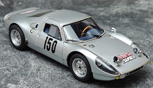 CMC Porsche 904 Carrera GTS Rally Monte Carlo 1965 Bohringer #150 silver Limited Edition 1500PCS ONLY 1:18 Car Pre-built Model view1