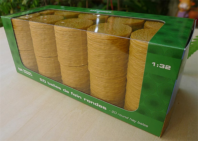 Universal Hobbies 20 Round Hay Bales 1:32 ACCESSORIES Pre-built Model