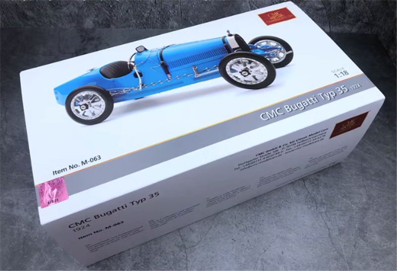 CMC Bugatti Type 35 1924 blue 1/18car Pre-a Model