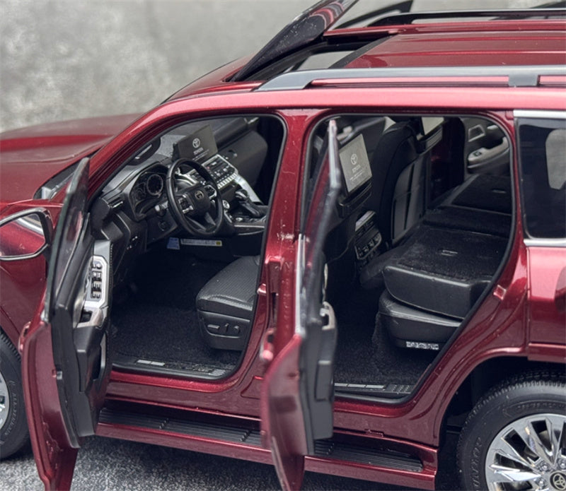 LCD-MODELS Toyota Land Cruiser LC300 ZX SUV red 1:18 Car Pre-built Model view2