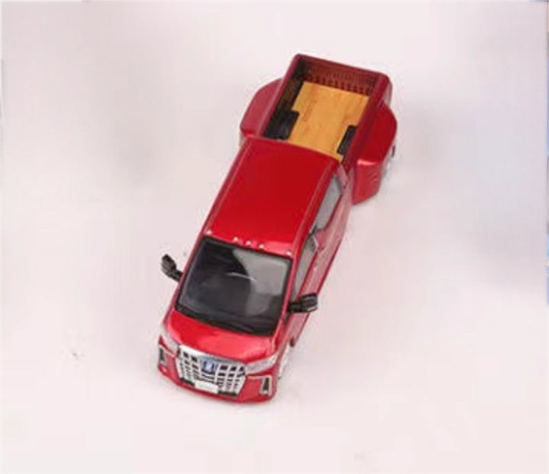 GCD TOYOTA NATS Alphard Pickup Super Dually red Limited Edition 500PCS ONLY RHD 1:64 Truck Pre-built Model view7