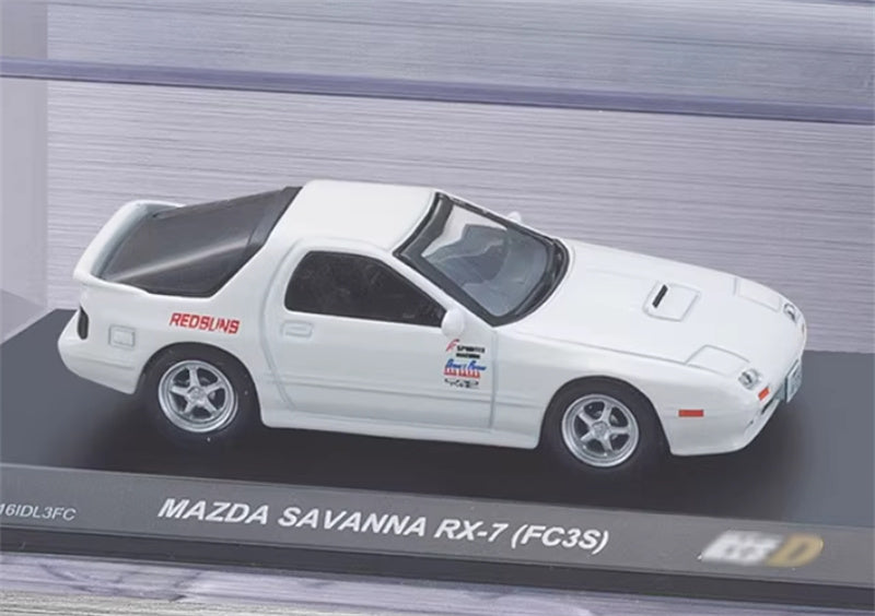 KYOSHO MAZDA SAVANNA RX-7 FC3S White 1:64 Car Pre-built Airliner Model Display view4