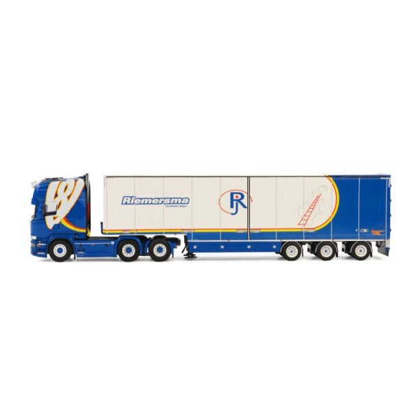 1:50 SCANIA RIEMERSMA 6X2 SEMI BOX TRAILER WSI Diecast Model
