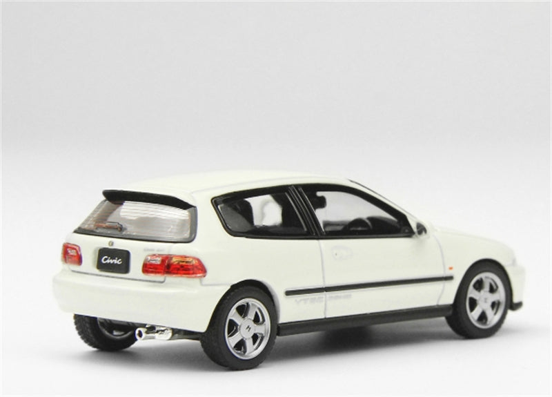 LCD-MODELS Honda Civic SiR II EG6 White 1:64 car Pre-built Model view7
