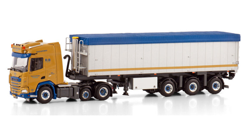 WSI  DAF XF SH WITH SKY LIGHTS 6X2 MIDLIFT AXLE TIPPER VOLUME TRAILER - 3 AXLE Rene de Bruijn 1:50 Truck Pre-built Model
