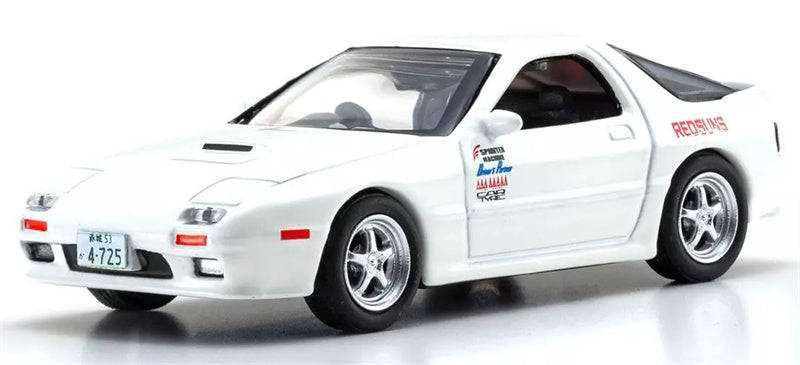 KYOSHO MAZDA SAVANNA RX-7 FC3S White 1:64 Car Pre-built Airliner Model Display view1