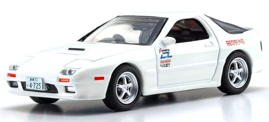 KYOSHO MAZDA SAVANNA RX-7 FC3S White 1:64 Car Pre-built Airliner Model Display view1