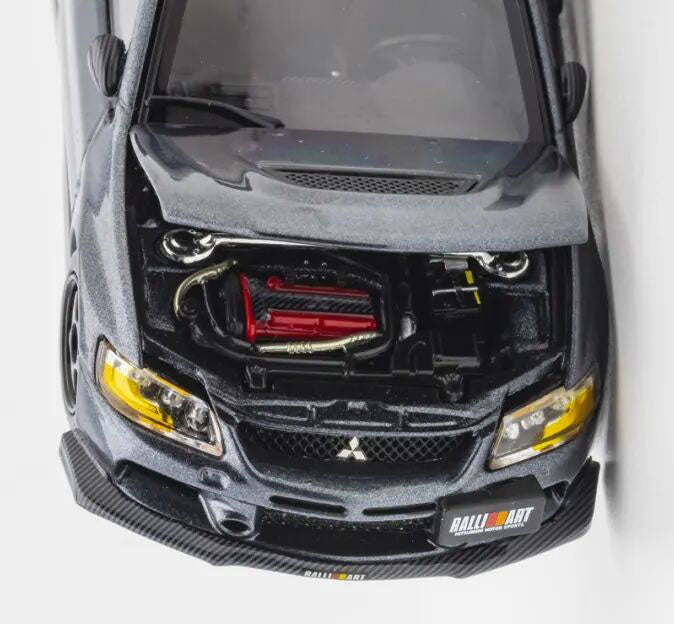 1:43 Mitsubishi Lancer Evolution IX EVO9 Rallyart GATHERJOY Diecast Model Grey