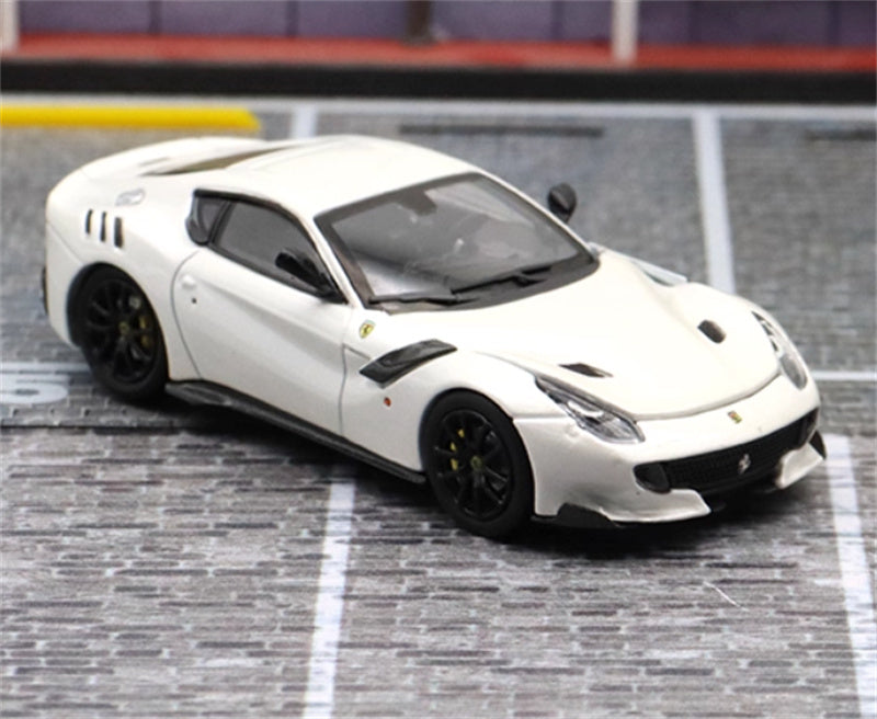 Stance Hunters Ferrari F12 TDF Supercar Limited Edition 799PCS ONLY white 1:64 Car Pre-built Model view6