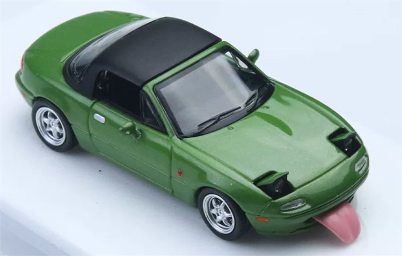 1:64 Mazda MX-5 green ATS DIECAST Civil Car Model