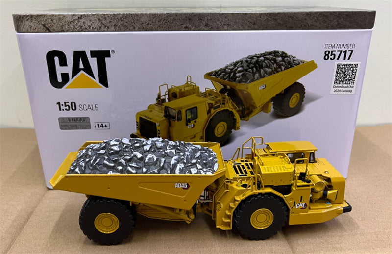 CATERPILLAR AD45 Underground articulated truck Yellow 1:50 Truck Pre-built Model