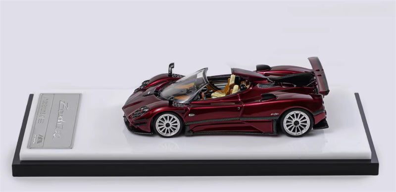 HKM Premium Pagani Zongta 760 Convertible Ruby Red Limited Edition 999PCS ONLY 1:64 Car Pre-built Model view2