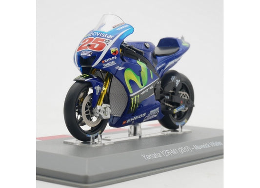 1:18 Yamaha YZR-M1 2017 Blue Maverick IXO  Diecast Motorcycle Model