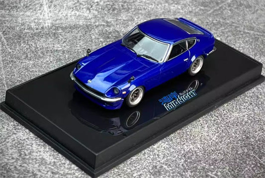 1:64 AUTOART Nissan Fairlady Z (S30) Wangan Midnight Akuma COMIC 1 VERSION blue view1