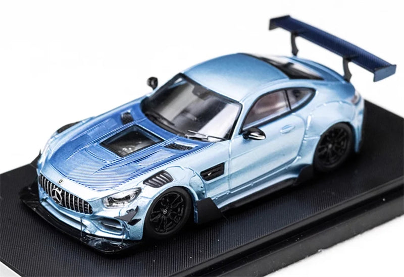 1:64 Mercedes Benz AMG GTS Widebody Ice Blue Rhino Model DIECAST Limited Edition 499pcs ONLY Model