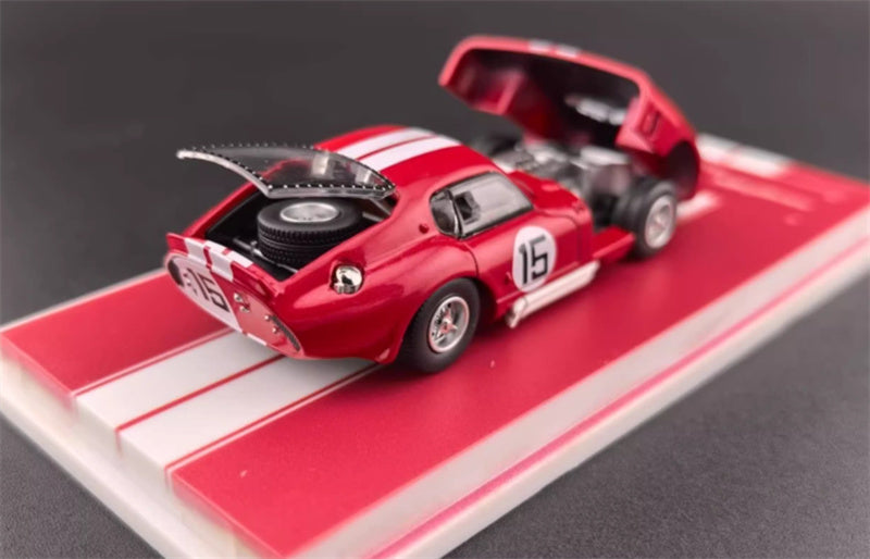 Fine works 64 CXS2601 Ford Shelby Cobra Daytona Coupe Red hardtop #15 Limited Edition 599PCS ONLY 1:64 Car Pre-built Model view4