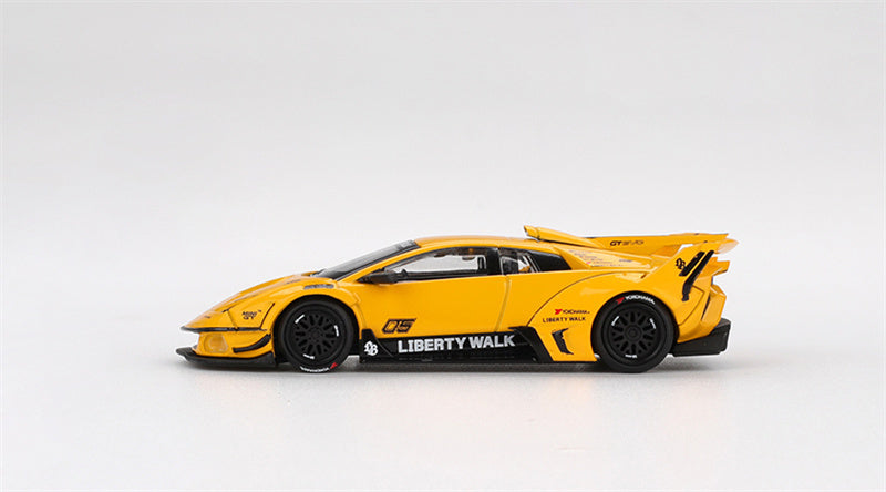 1:64 Lamborghini LB-Silhouette WORKS MURCIELAGO GT Evo Yellow MINIGT DIECAST Model