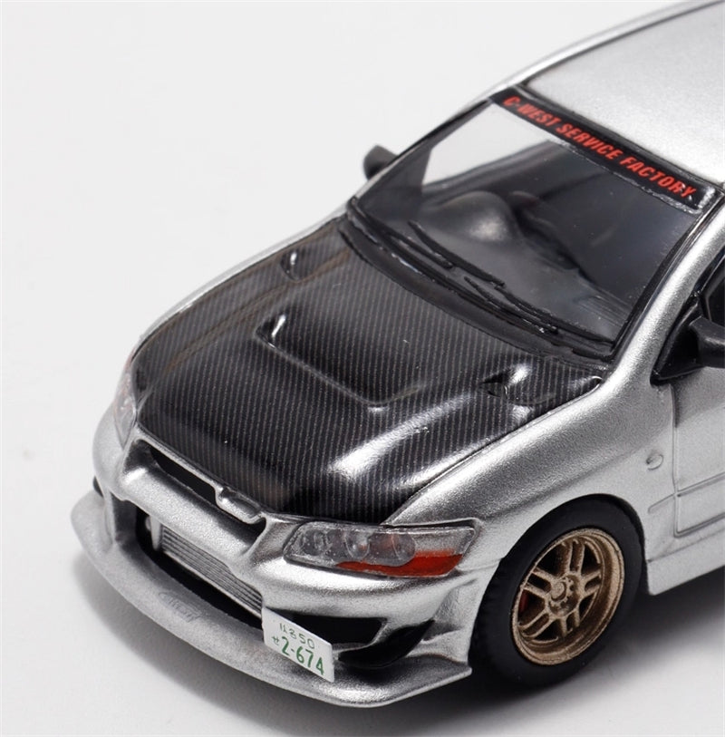 FAST & SPEED Mitsubishi Lancer Evolution VII MK7 Silver Limited Edition 999PCS ONLY 1:64 car Pre-built Model view6