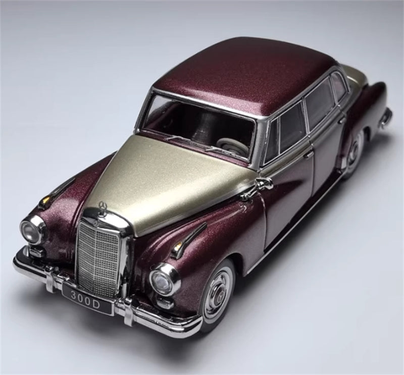 GFCC Mercedes Benz 300D 1959 vintage Car Gold Red Double Limited Edition 300PCS ONLY LHD 1:64 car Pre-built Model view1