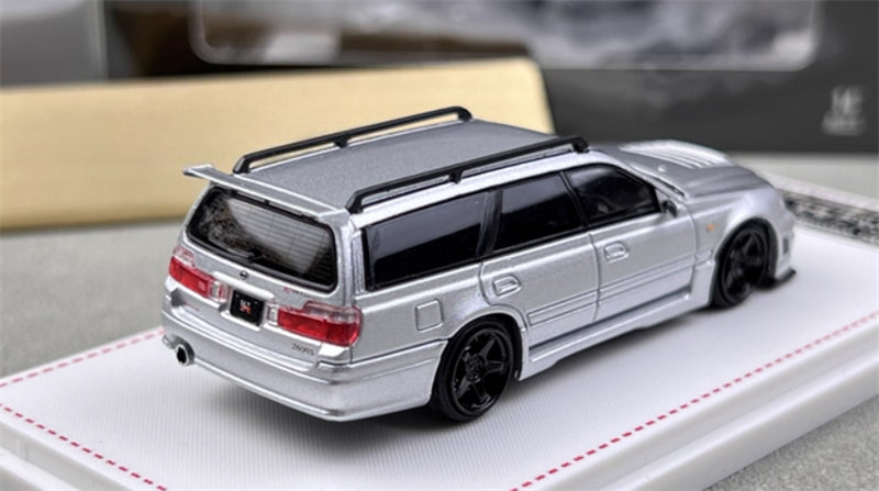 Focal Horizon Nissan Stagea R34 Silver Limited Edition 499PCS ONLY 1:64 Car Pre-built Model view5