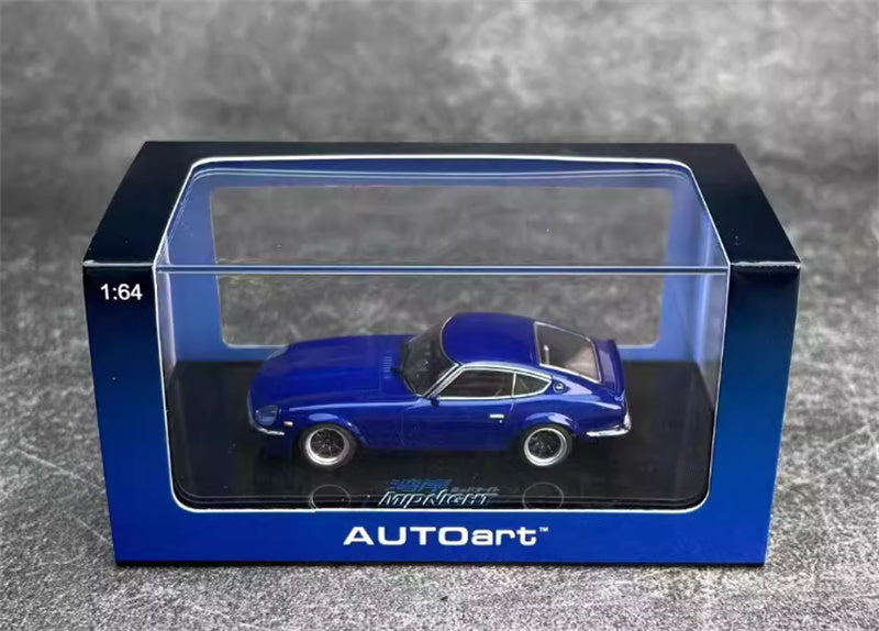 1:64 AUTOART Nissan Fairlady Z (S30) Wangan Midnight Akuma COMIC 4 VERSION blue view8