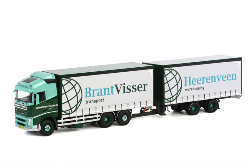 WSI Volvo FH4 Combi Curtainside Brant Visser Heerenveen 1:50 Truck Pre-built Model