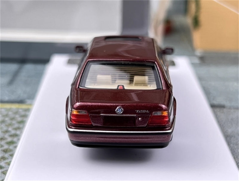 1:64 BMW E38 7 Series L7 98-01 Cherry Red DCM DIECAST Limited Edition 499pcs ONLY Model