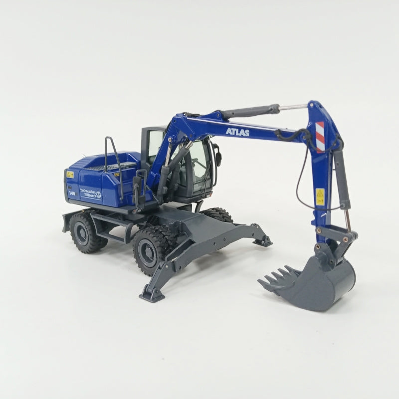 NZG ATLAS 140W echnisches Hiliswerk Wheeled Excavator 1:50 Truck Pre-built Model