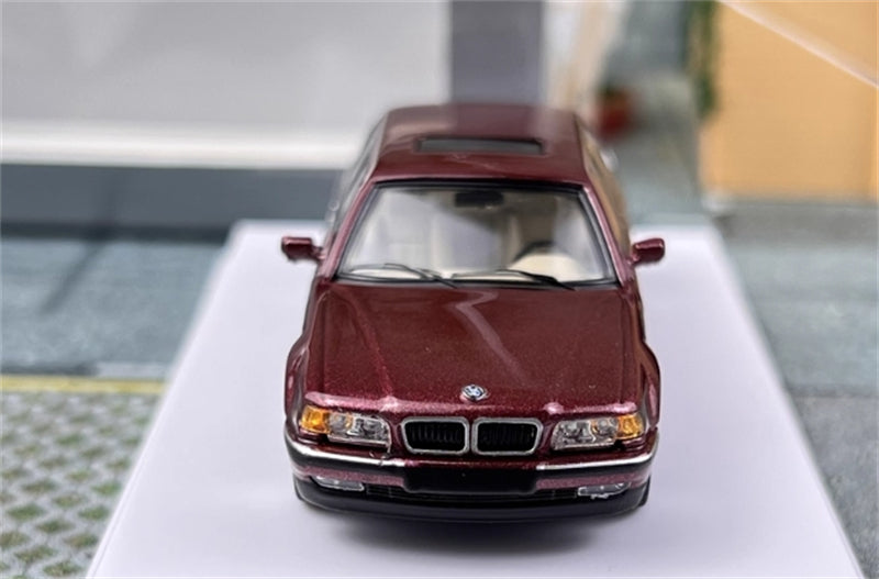 1:64 BMW E38 7 Series L7 96-98 Cherry Red DCM DIECAST Limited Edition 499pcs ONLY Model