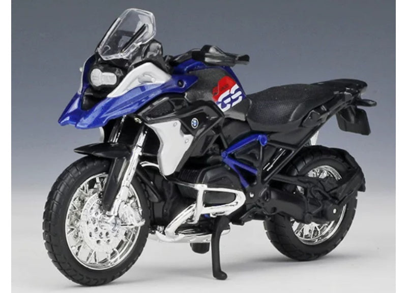 1:18 BMW R 1200 GS 2017 Metal Grey/Blue  Maisto  Diecast Motorcycle Model