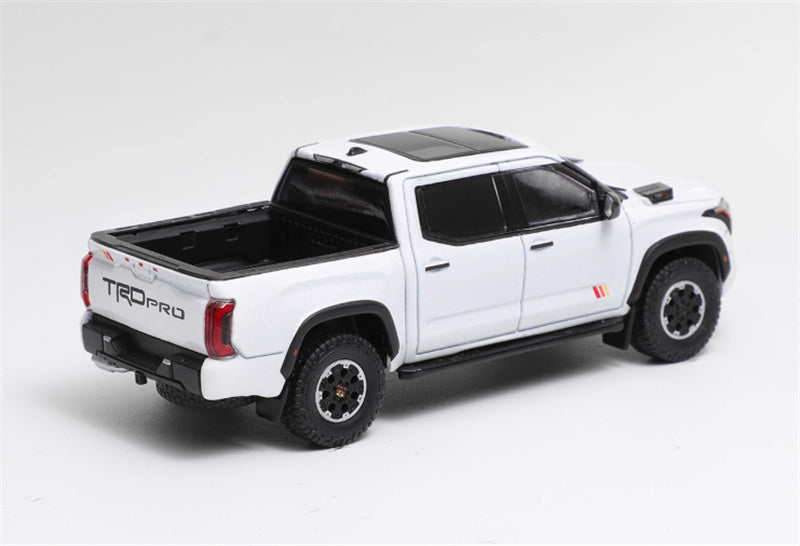 GCD Toyota Tundra TRD PRO pickup left-hand drive White 1:64 Car Pre-built Model view3