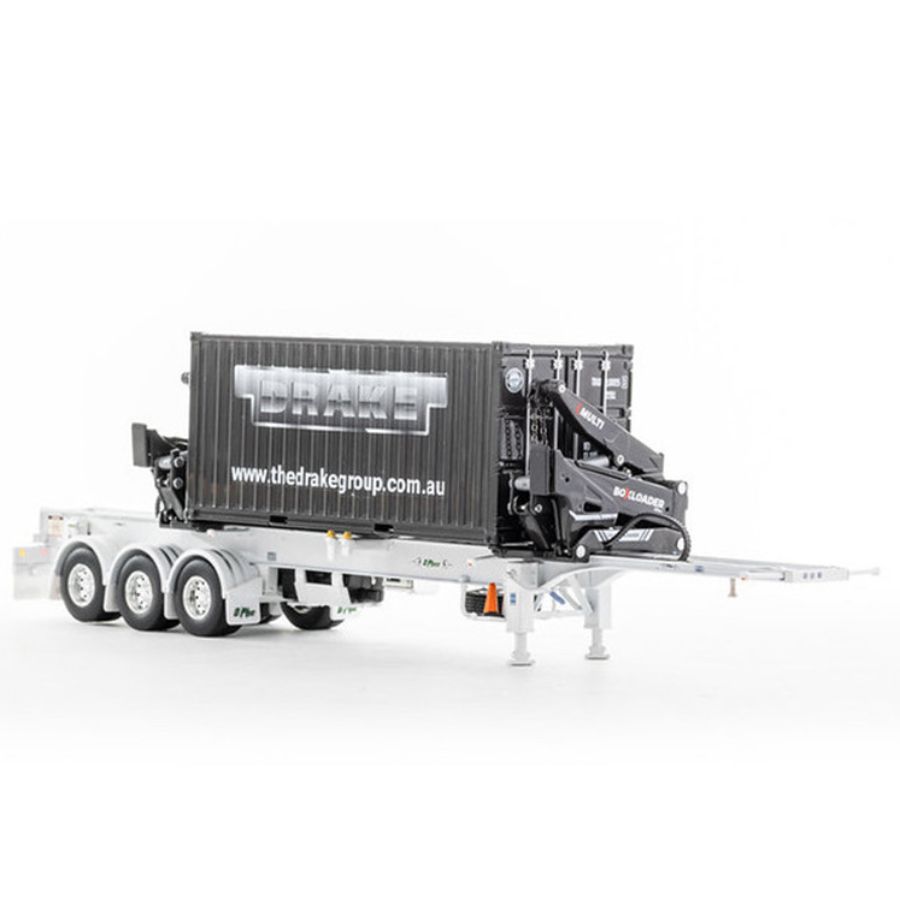 Drake O’Phee BoxLoader Container trailer white 1/50 DIECAST Truck