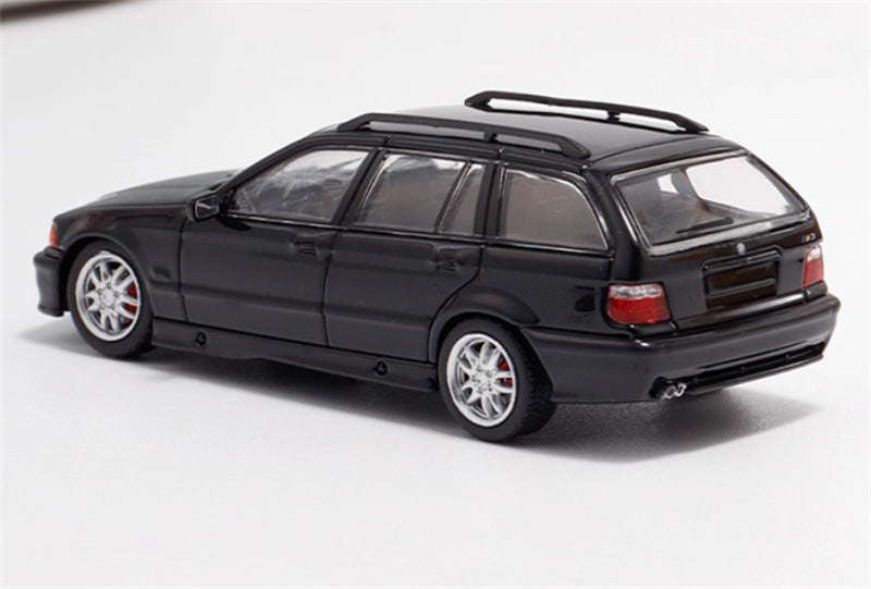 Mortal Third Generation BMW 3 Series E36 Four-Door Touring Black regular version Limited Edition 499PCS ONLY 1:64 Car Pre-built Model view4