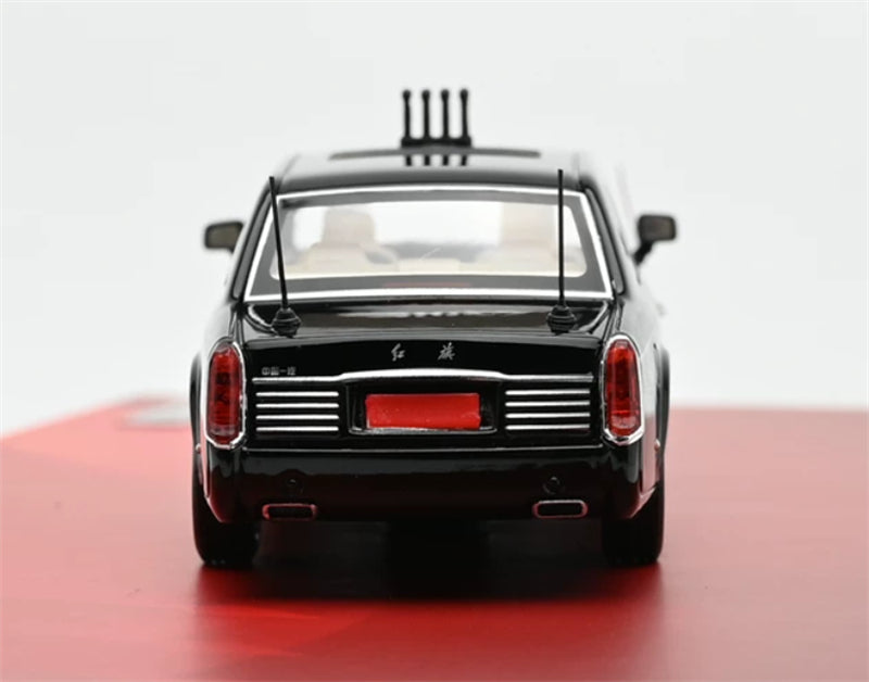 1:64 Hongqi CA7601 2025 Black Almost Real DIECAST Civil Car Model