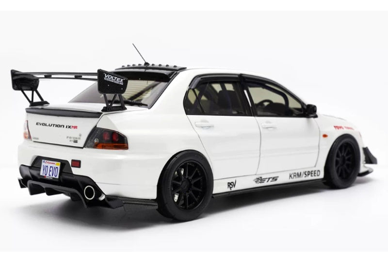 1:18 Mitsubishi EVO IX MR FQ-360  white Super A Limited Edition 399PCS ONLY DIECAST Model