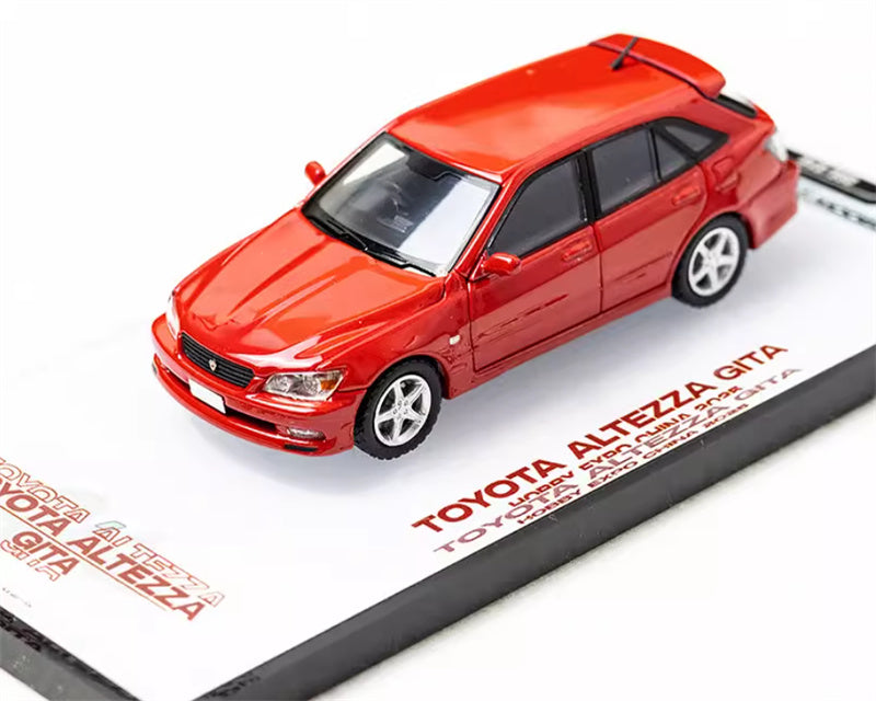 Mortal TOYOTA ALTEZZA GITA IS200 Exhibition HEC Limited red Limited Edition 1:64 Car Pre-built Model view1