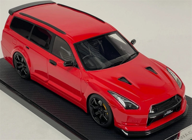1:18 Nissan Stagea GT-R35 Custom Version Wagon  Red IVY Merit Limited Edition 50PCS ONLY Resin Model