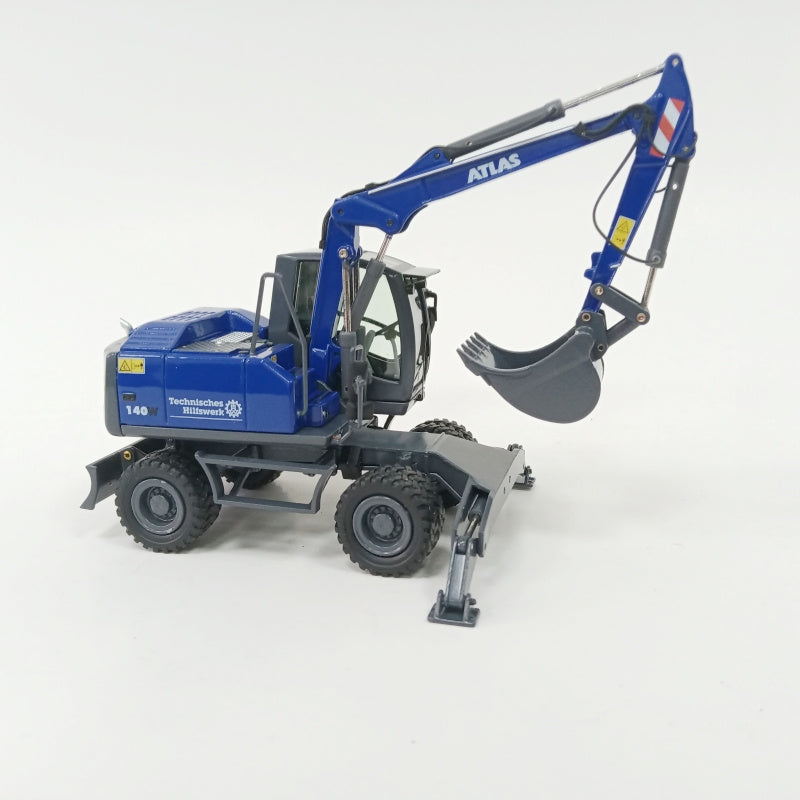 NZG ATLAS 140W echnisches Hiliswerk Wheeled Excavator 1:50 Truck Pre-built Model